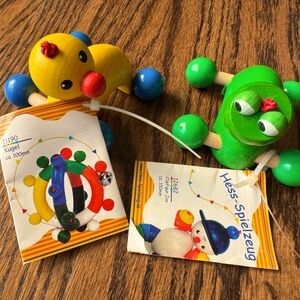 Hess-Spielzeug baby wooden toys, set of two